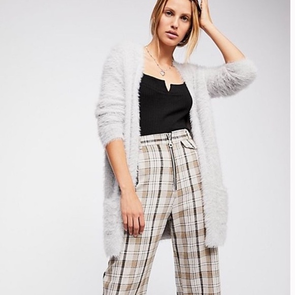 Free People Faux Fur Cardigan - Picture 1 of 6